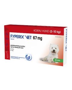 FYPERIX VET paikallisvaleluliuos 67 mg koiralle 0,67 ml