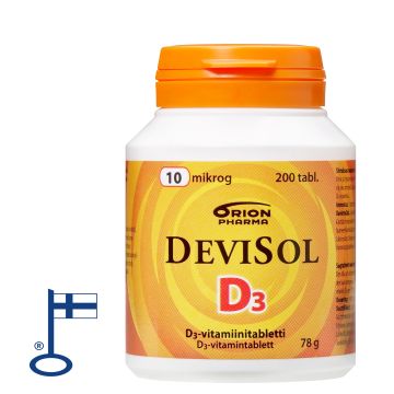 Devisol 10 mikrog imeskelytabletti 200 kpl