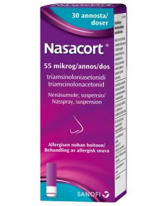 NASACORT nenäsumute, suspensio 55 mikrog/annos 30 annosta