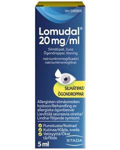 LOMUDAL silmätipat, liuos 20 mg/ml 5 ml