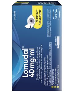 LOMUDAL silmätipat, liuos, kerta-annospakkaus 40 mg/ml 20 x 0,35 ml
