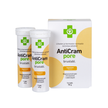 APTEEKKI AntiCram pore appelsiininmakuinen 14 tabl