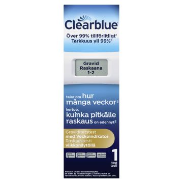 Clearblue digitaalinen raskaustesti, viikkonäyttö 1 kpl