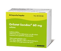 ORLISTAT SANDOZ kapseli, kova 60 mg 126 fol