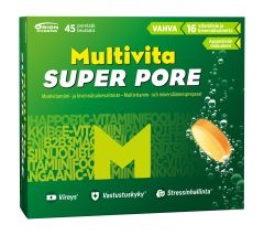 Multivita Super Pore monivitamiini 45 poretablettia