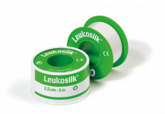 LEUKOSILK TEIPPI 2,50CMX5M SUOJAKOTELOLLA 1 kpl