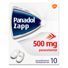 PANADOL ZAPP tabletti, kalvopäällysteinen 500 mg 10 fol