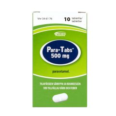 PARA-TABS tabletti 500 mg 10 fol